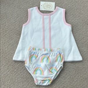 NWT Beaufort Bonnet Company Mary Simms rainbow bloomer set